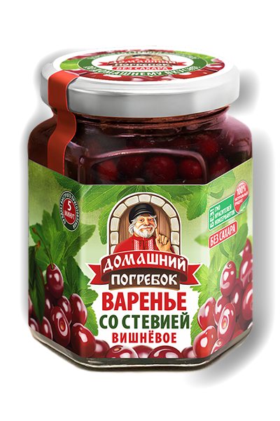 Варенье со стевией вишневое