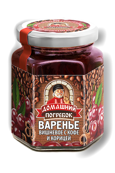 Варенье вишневое с кофе и корицей