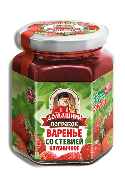 Варенье со стевией клубничное