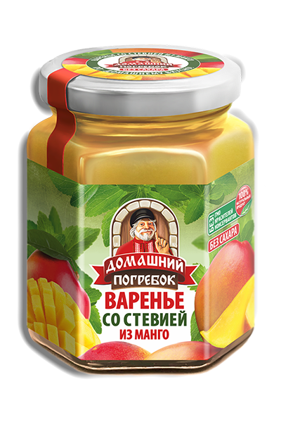 Варенье со стевией из манго