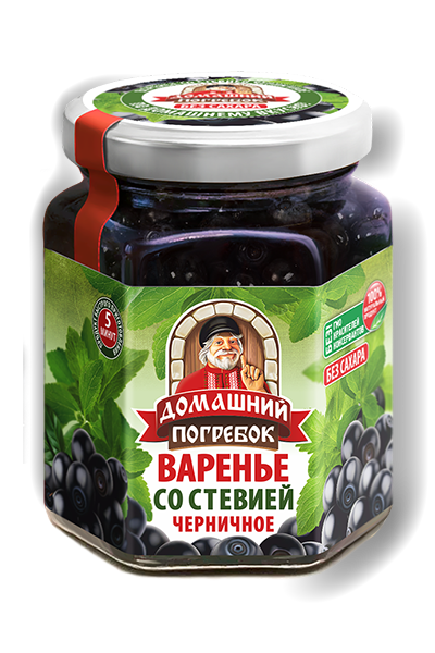 Варенье со стевией черничное